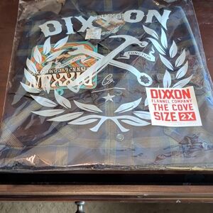 DIXXON The Cove Flannel in Blue and Tan